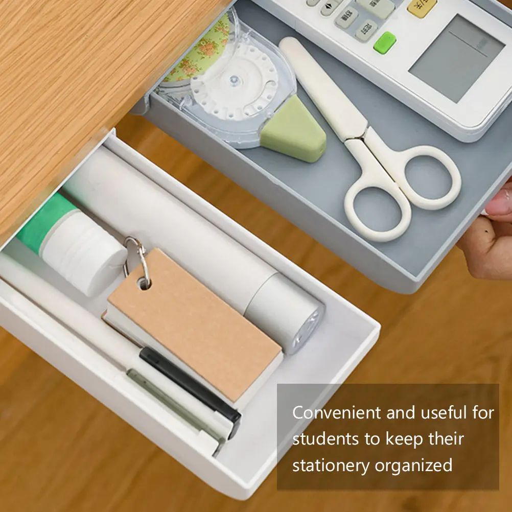 2Pcs Large Pen Box Adhesive Drawer Style Storage Hidden Under Table Desk Organizer Retractable Stationery Storage
2Pcs Large Pen Box Adhesive Drawer Style Storage Hidden Under Table Desk Organizer Retractable Stationery Storage