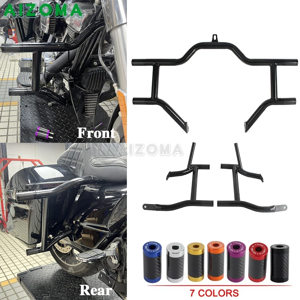 Front Highway Engine Guard Crash Bar Saddlebag Guard Rails For Harley Electra Street Glide Standard Ultra Classic Road King
Front Highway Engine Guard Crash Bar Saddlebag Guard Rails For Harley Electra Street Glide Standard Ultra Classic Road King