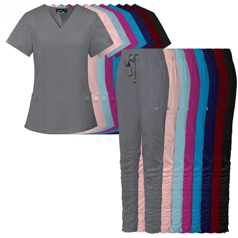 Nursing Scrubs Tops + Pants Medica Uniforms Lab Clothes Beauty Spa Sets Gown Uniform Health Workwear Nursing Blouse Bottom Scrub
Nursing Scrubs Tops + Pants Medica Uniforms Lab Clothes Beauty Spa Sets Gown Uniform Health Workwear Nursing Blouse Bottom Scrub
