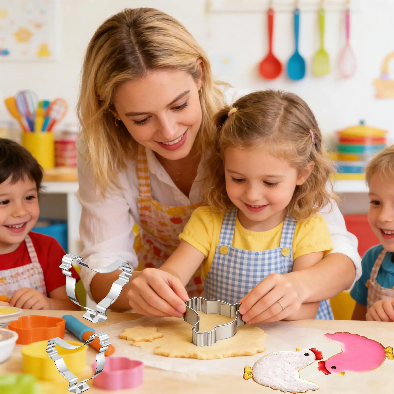 Holiday Cookie Cutter Stainless Steel Chick Stamp Mold Biscuits Cutters Molds For Kitchen Pastry Fondant Cutting Holiday Spring
Holiday Cookie Cutter Stainless Steel Chick Stamp Mold Biscuits Cutters Molds For Kitchen Pastry Fondant Cutting Holiday Spring