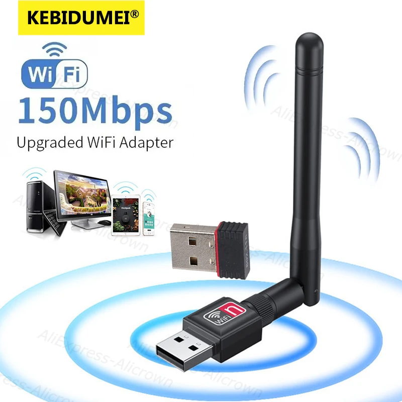 KEBIDUMEI Мини-USB-адаптер Wi-Fi, беспроводной USB-адаптер Wi-Fi 150 Мбит/с, высокоскоростной USB-приемник 2,4 ГГц для настольного компьютера
KEBIDUMEI Мини-USB-адаптер Wi-Fi, беспроводной USB-адаптер Wi-Fi 150 Мбит/с, высокоскоростной USB-приемник 2,4 ГГц для настольного компьютера