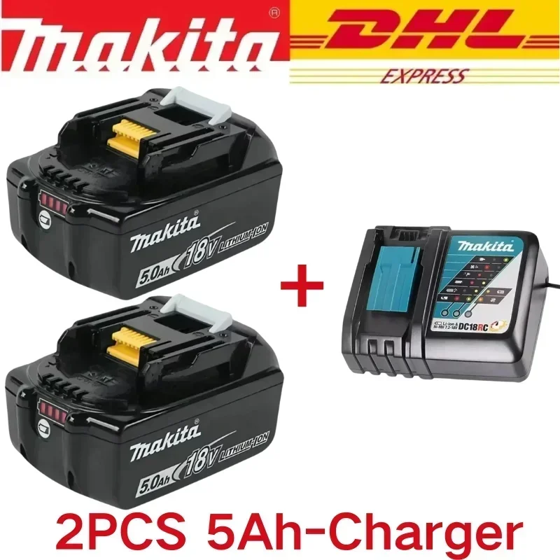 100% Original Makita 5Ah for Makita 18V Battery BL1830B BL1850B BL1850 BL1840 BL1860 BL1815 Replacement Lithium Battery
100% Original Makita 5Ah for Makita 18V Battery BL1830B BL1850B BL1850 BL1840 BL1860 BL1815 Replacement Lithium Battery