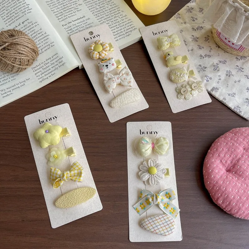 Cute Yellow Bear Flower Bow Hair Clips for Toddler Girls Sweet Side Fringe No Hurt Premium Fabric Lightweight Non Slip Accessory
Cute Yellow Bear Flower Bow Hair Clips for Toddler Girls Sweet Side Fringe No Hurt Premium Fabric Lightweight Non Slip Accessory