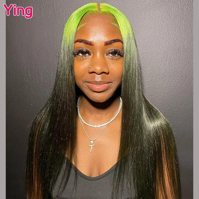 Ying Hair Green Root Colored 200% Bone Straight 13x4 Transparent Lace Front Wig PrePlucked With Baby Hair 13x6 Lace Front Wig
Ying Hair Green Root Colored 200% Bone Straight 13x4 Transparent Lace Front Wig PrePlucked With Baby Hair 13x6 Lace Front Wig
