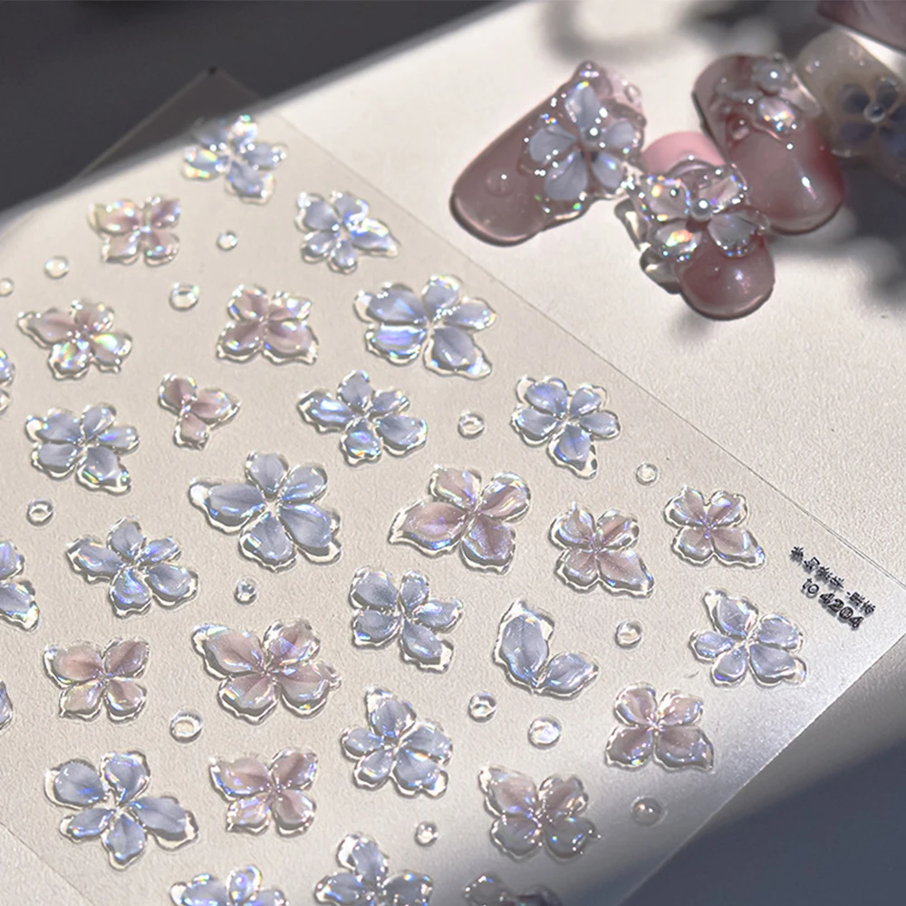 5D Jelly Flash Gradient Flower Nail Charms Sticker 1Sheet Cherry Blossom Peach Petal Floral Nail Slider Adhesive Manicure Decals
5D Jelly Flash Gradient Flower Nail Charms Sticker 1Sheet Cherry Blossom Peach Petal Floral Nail Slider Adhesive Manicure Decals