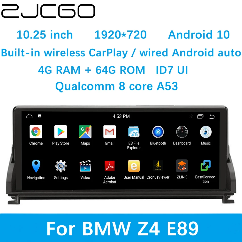 ZJCGO Car Multimedia Player Stereo GPS DVD Radio Navigation Android Screen System for BMW Z4 E89 2009~2016
ZJCGO Car Multimedia Player Stereo GPS DVD Radio Navigation Android Screen System for BMW Z4 E89 2009~2016