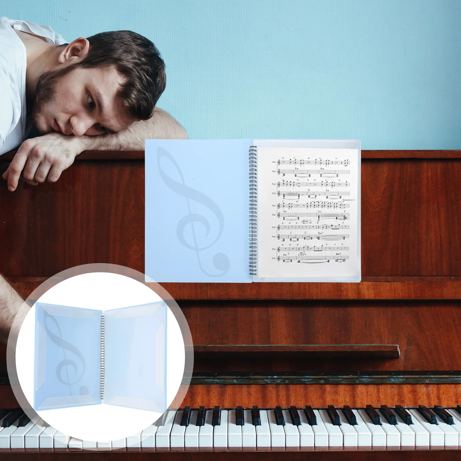 A4 Music Folder Sheet Reusable Plastic File Binder for Piano Scores Concerts Meetings Business Office Daily Use
A4 Music Folder Sheet Reusable Plastic File Binder for Piano Scores Concerts Meetings Business Office Daily Use