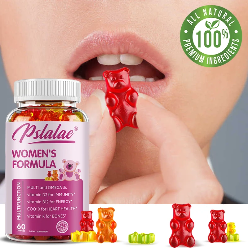 Gummies for Women: Enriched with Omega 3 DHA/EPA Fish Oil, CoQ10, Folic Acid, Vitamin K2, D3, Biotin, B12 for Good Health Supple
Gummies for Women: Enriched with Omega 3 DHA/EPA Fish Oil, CoQ10, Folic Acid, Vitamin K2, D3, Biotin, B12 for Good Health Supple