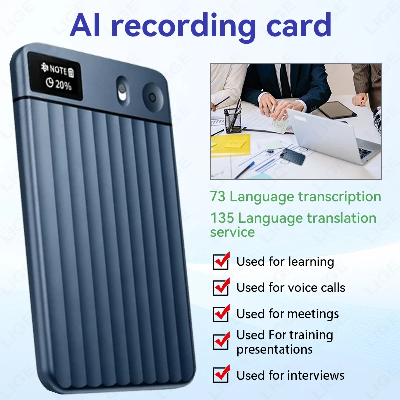 LIGE AI Voice Recorder GPT Intelligent APP Control Mind Map Real Time Transcription Translate Summary Phone Call Audio Recording
LIGE AI Voice Recorder GPT Intelligent APP Control Mind Map Real Time Transcription Translate Summary Phone Call Audio Recording