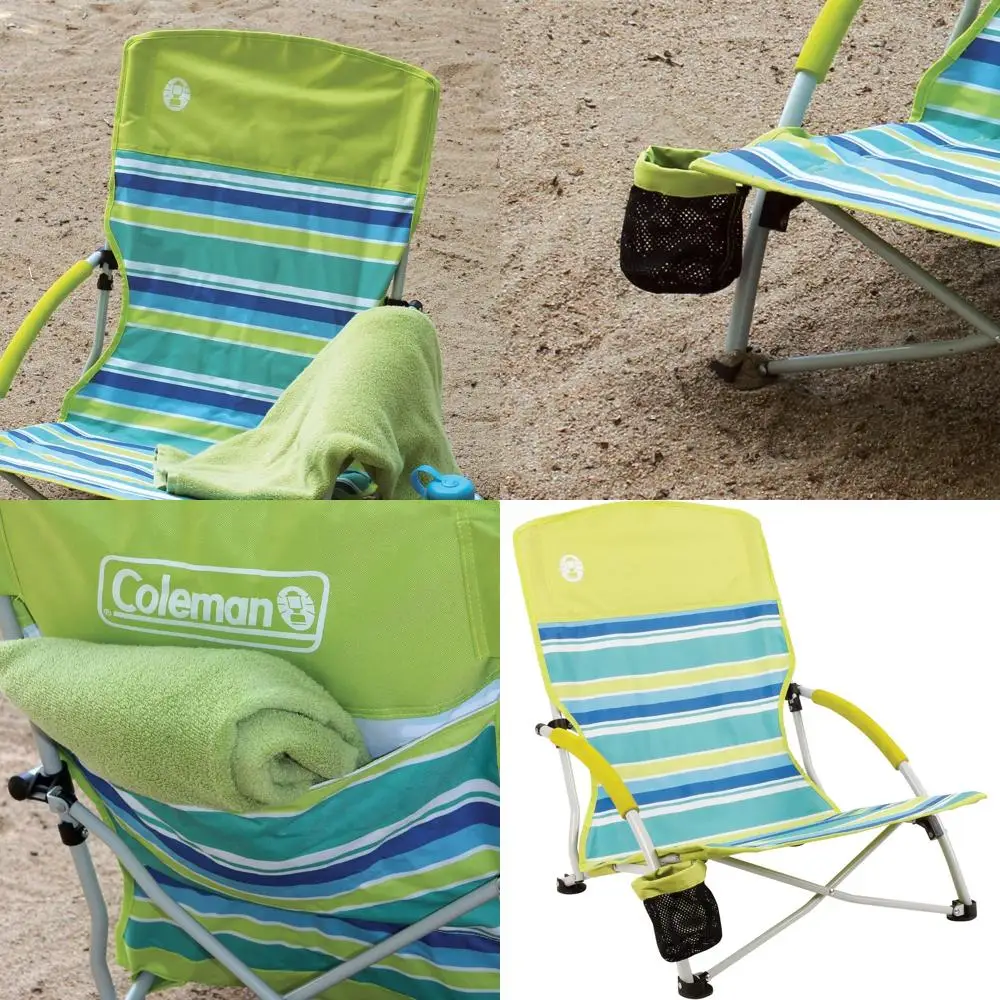 Portable Lightweight Beach Chair with Cup Holder, Comfortable Outdoor Seat, Holds 250lbs, Ideal for Beach & Garden
Portable Lightweight Beach Chair with Cup Holder, Comfortable Outdoor Seat, Holds 250lbs, Ideal for Beach & Garden