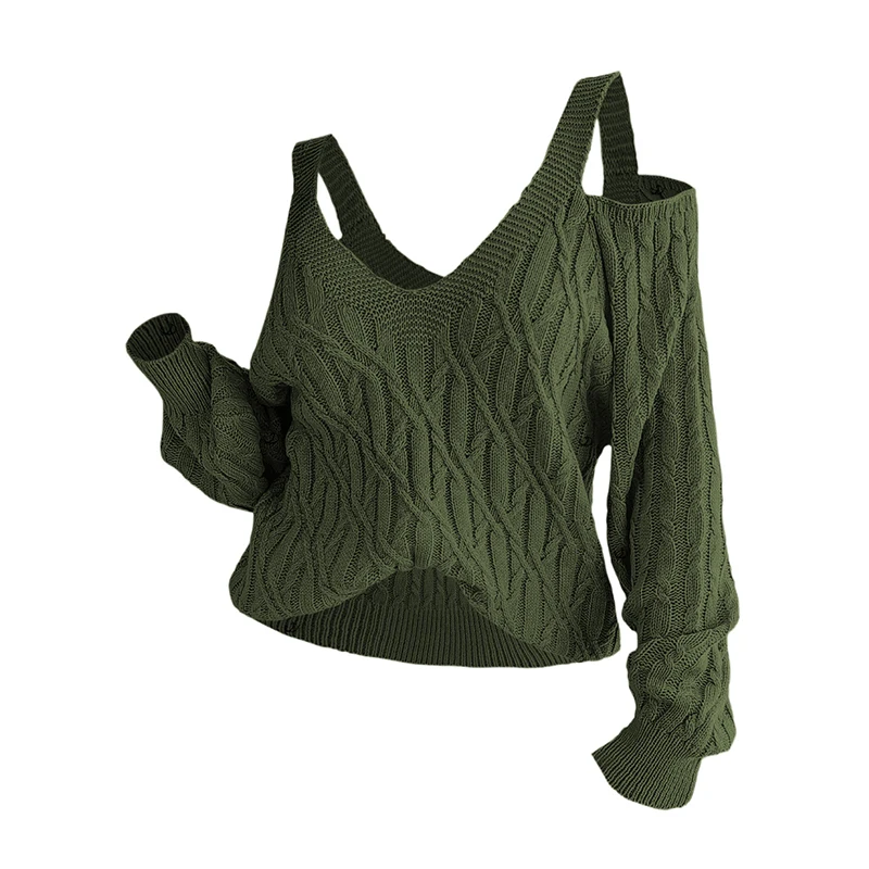 Dressfo New Women's Top Casual Daily Solid Color Knitted Sweater Cold Shoulder Lantern Sleeve Sweater
Dressfo New Women's Top Casual Daily Solid Color Knitted Sweater Cold Shoulder Lantern Sleeve Sweater