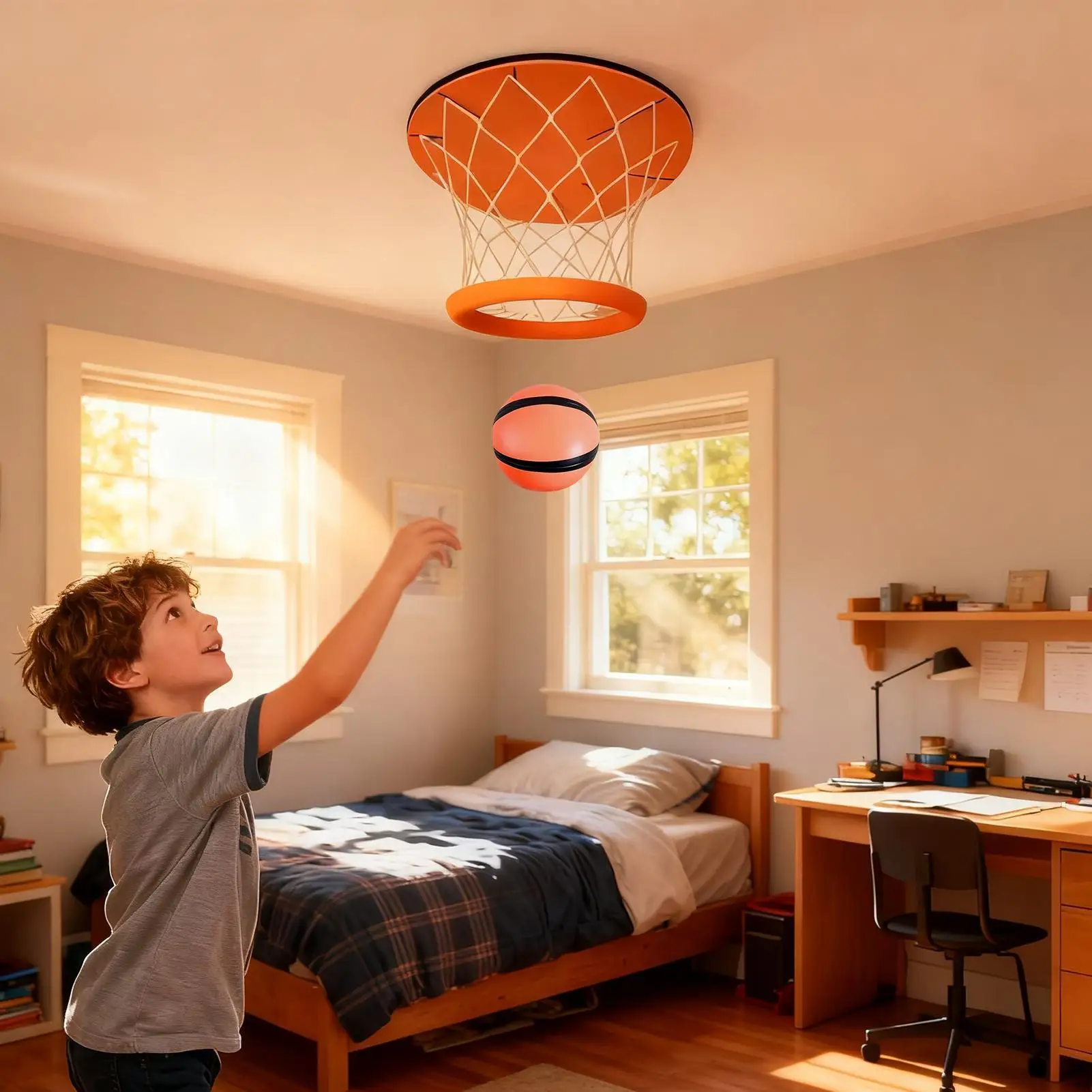 Складной набор баскетбольных колец для помещений включает в себя сетку для обручей и забавную спортивную игру с мячом для домашних игр, детей-подростков в спальне, гостиной
Складной набор баскетбольных колец для помещений включает в себя сетку для обручей и забавную спортивную игру с мячом для домашних игр, детей-подростков в спальне, гостиной