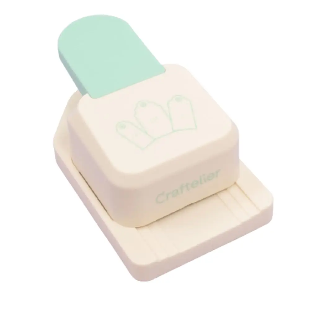 3-in-1 Lever Tag Punch for 3 Sizes of Tags on Paper and Cardstock for Scrapbooking
3-in-1 Lever Tag Punch for 3 Sizes of Tags on Paper and Cardstock for Scrapbooking