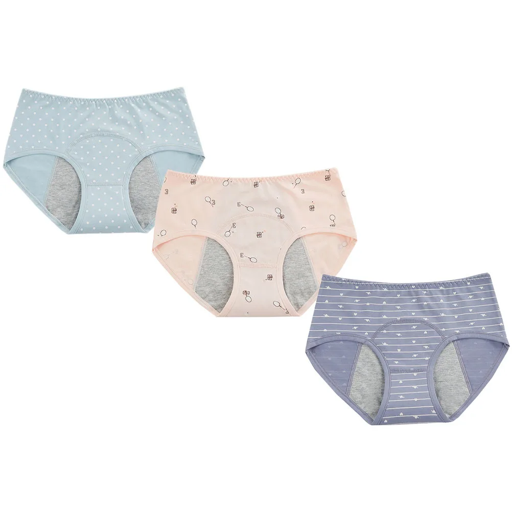 3 Pcs Period Underwear Briefs for Women Pants Menstrual Reusable Fashion Medium Waist Underpants Middle-high
3 Pcs Period Underwear Briefs for Women Pants Menstrual Reusable Fashion Medium Waist Underpants Middle-high
