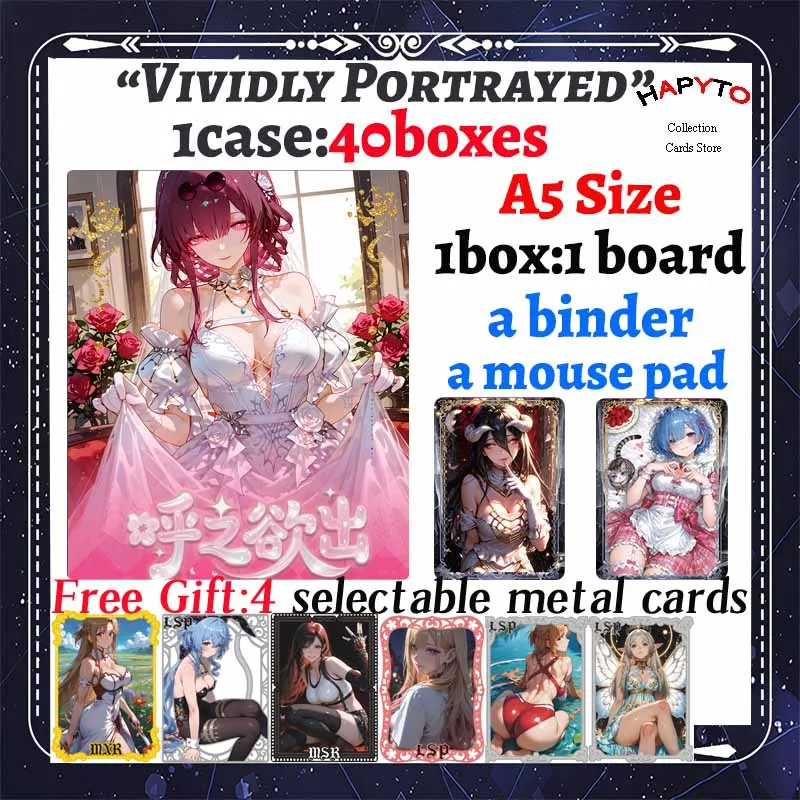 2025 Newest VIVIDLY PORTRAYED A5 Waifu Boards Goddess Story Collection Card Swimsuit Bikini Booster Box Habbies Gift
2025 Newest VIVIDLY PORTRAYED A5 Waifu Boards Goddess Story Collection Card Swimsuit Bikini Booster Box Habbies Gift