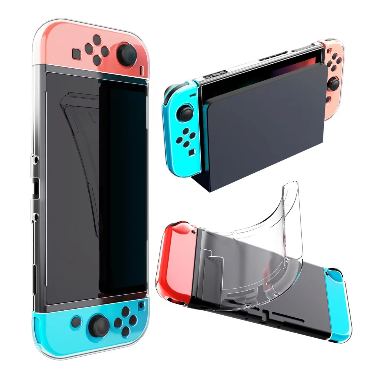 Мягкий прозрачный защитный чехол из ТПУ для Nintendo Switch, защитная рамка, совместимый с док-станцией, аксессуар для игровой консоли
Мягкий прозрачный защитный чехол из ТПУ для Nintendo Switch, защитная рамка, совместимый с док-станцией, аксессуар для игровой консоли