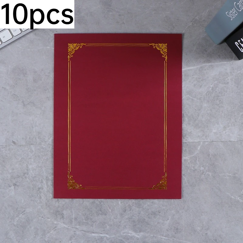 10pcs Resistant Black Paper Award Cover Elegant Gold Pattern School Competition Certificate Folder For Blank Diploma Storage
10pcs Resistant Black Paper Award Cover Elegant Gold Pattern School Competition Certificate Folder For Blank Diploma Storage
