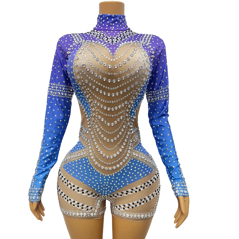Full Rhinestones Pole Dance Bodysuit Gogo Dance Costume Women Party Cosplay Clothes Bar Nightclub Dj Ds Stage Outfit XS9100
Full Rhinestones Pole Dance Bodysuit Gogo Dance Costume Women Party Cosplay Clothes Bar Nightclub Dj Ds Stage Outfit XS9100