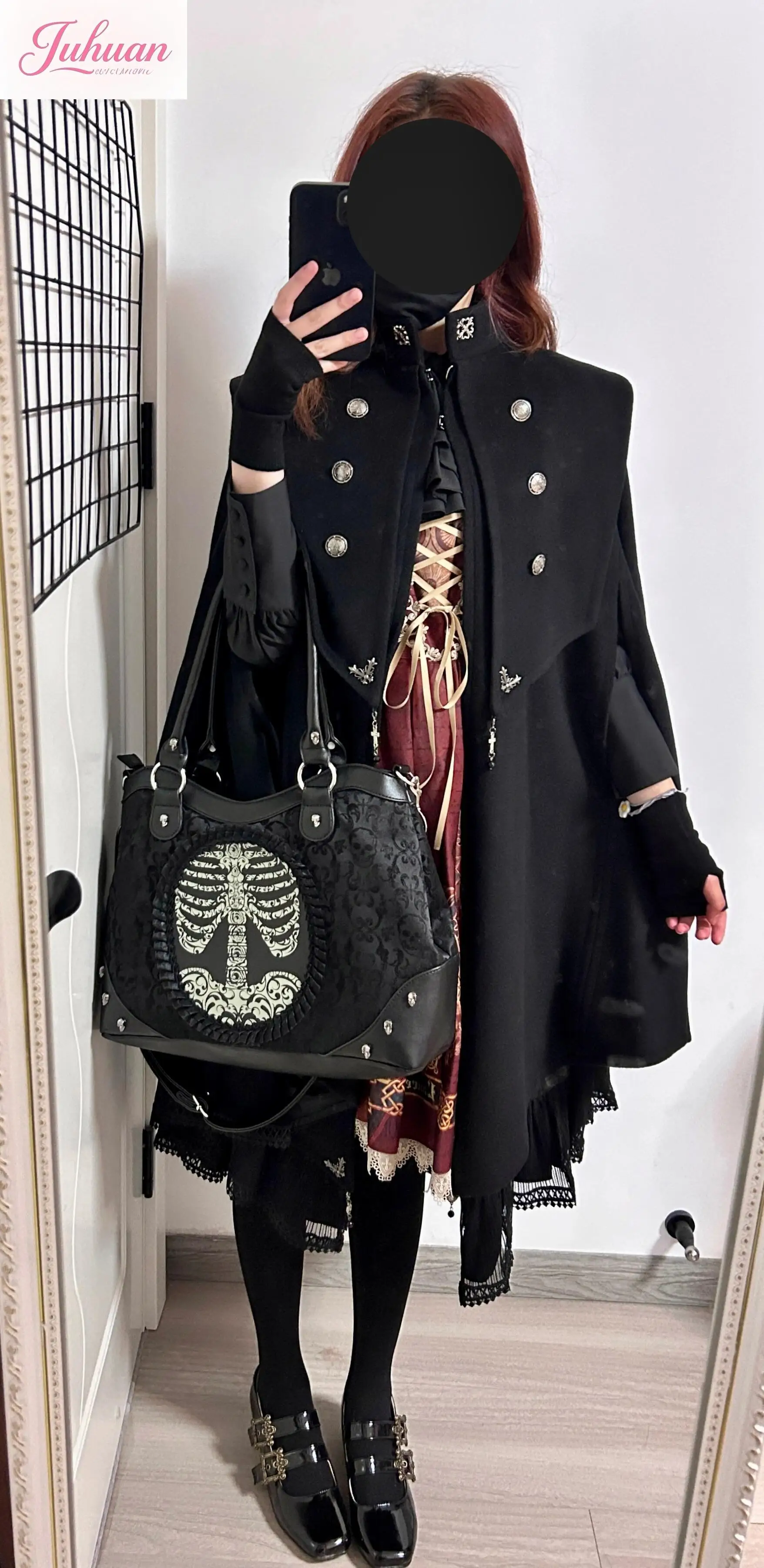 European American dark gothic witch handbag woman Lolita retro skeleton one shoulder crossbody bag large capacity tote bags
European American dark gothic witch handbag woman Lolita retro skeleton one shoulder crossbody bag large capacity tote bags