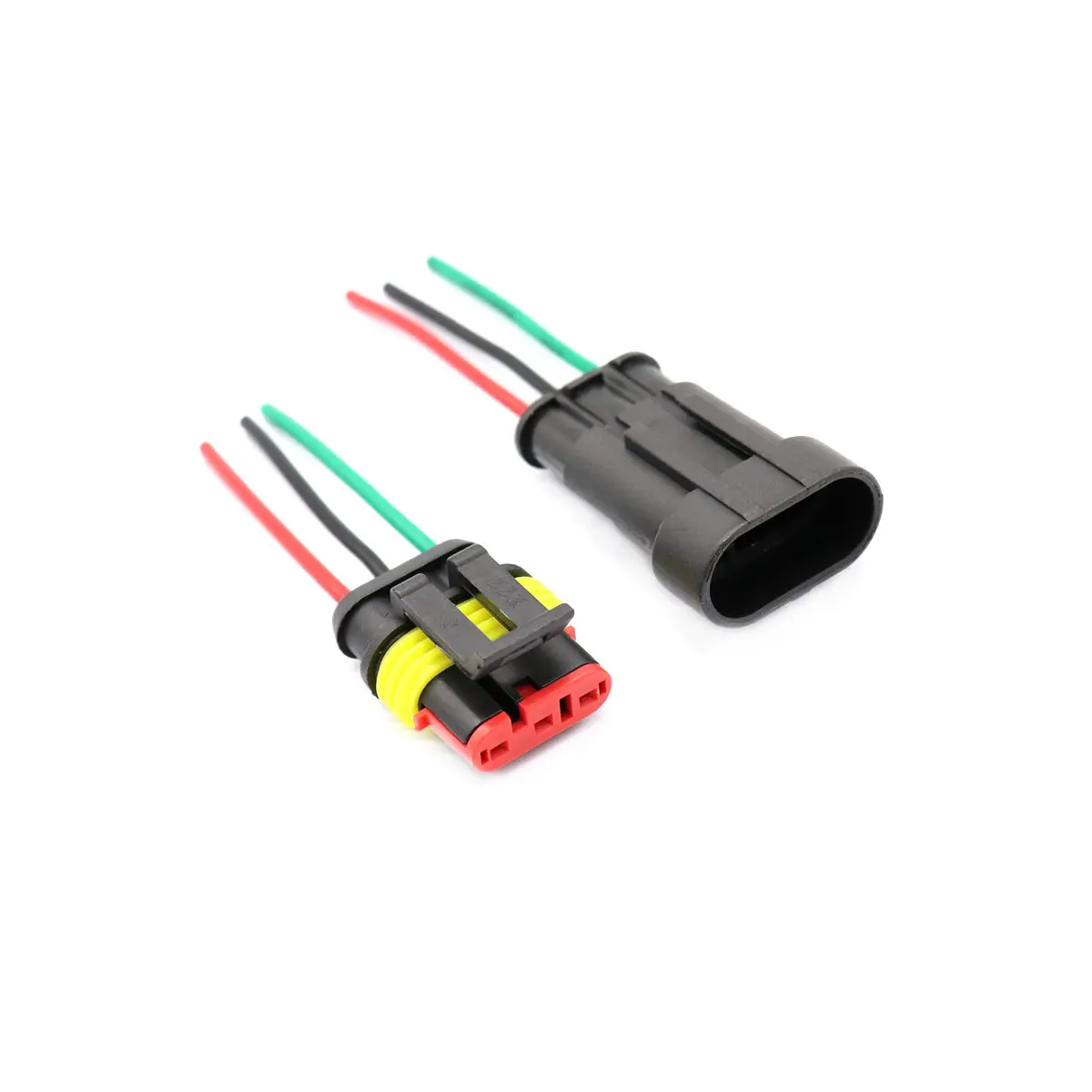 5Pairs Waterproof 3-Pin Electrical Wire Terminal Connectors Plugs IP67 Sealed Joint Universal Cable Wire Connector for Car
5Pairs Waterproof 3-Pin Electrical Wire Terminal Connectors Plugs IP67 Sealed Joint Universal Cable Wire Connector for Car