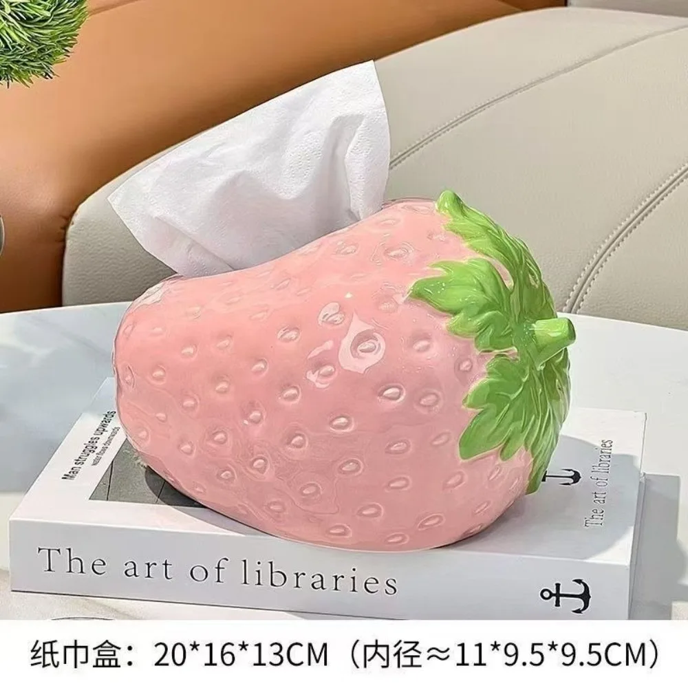 Decoration Cute Strawberry Tissue Box Large Capacity Universal Paper Towel Case Plastics Napkins Box Living Room
Decoration Cute Strawberry Tissue Box Large Capacity Universal Paper Towel Case Plastics Napkins Box Living Room