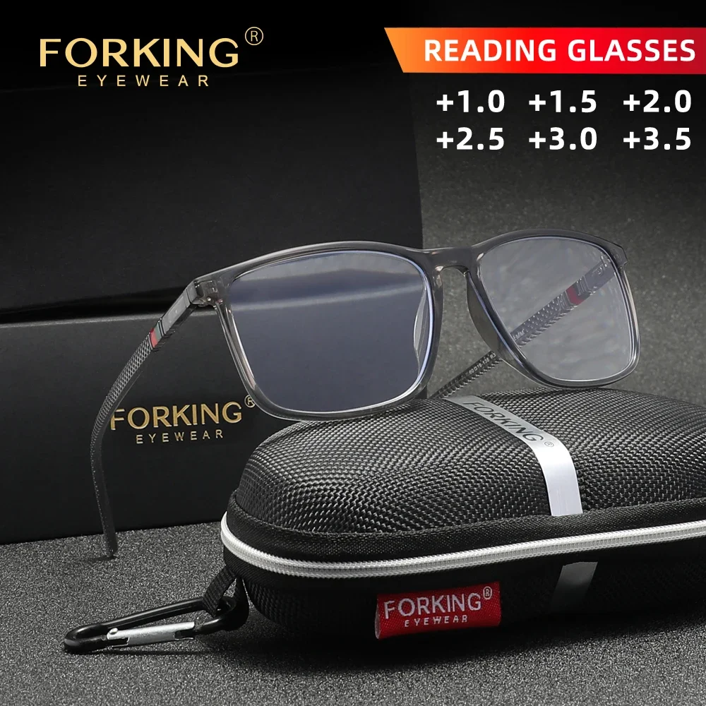 FORKING Rectangle Men Women Reading Glasses Anti Blue Light Presbyopia Eyeglasses +1.0+1.5+2.0+2.5+3.0+3.5
FORKING Rectangle Men Women Reading Glasses Anti Blue Light Presbyopia Eyeglasses +1.0+1.5+2.0+2.5+3.0+3.5