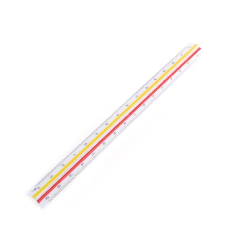 Architectural Scale Ruler, 12" Plastic Architect Scale, Triangular Ruler for Triangle Drafting Architecture
Architectural Scale Ruler, 12" Plastic Architect Scale, Triangular Ruler for Triangle Drafting Architecture