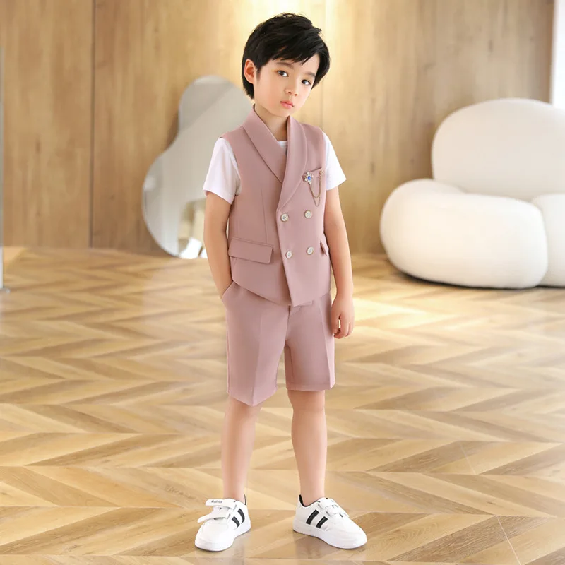 JUCPKID Children Boys Vest Shorts Suits Kids Boys Performance Host Photography Birthday Party Clothes Elegant Boys Kids Costume
JUCPKID Children Boys Vest Shorts Suits Kids Boys Performance Host Photography Birthday Party Clothes Elegant Boys Kids Costume