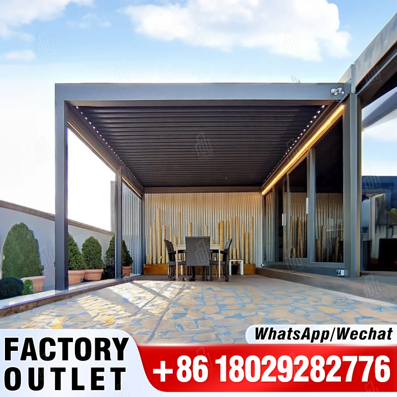 Wholesale Luxury Aluminum Alloy Garden Pavilion Pergola Double Polycarbonate Outdoor Gazebos with Aluminum Frame
Wholesale Luxury Aluminum Alloy Garden Pavilion Pergola Double Polycarbonate Outdoor Gazebos with Aluminum Frame