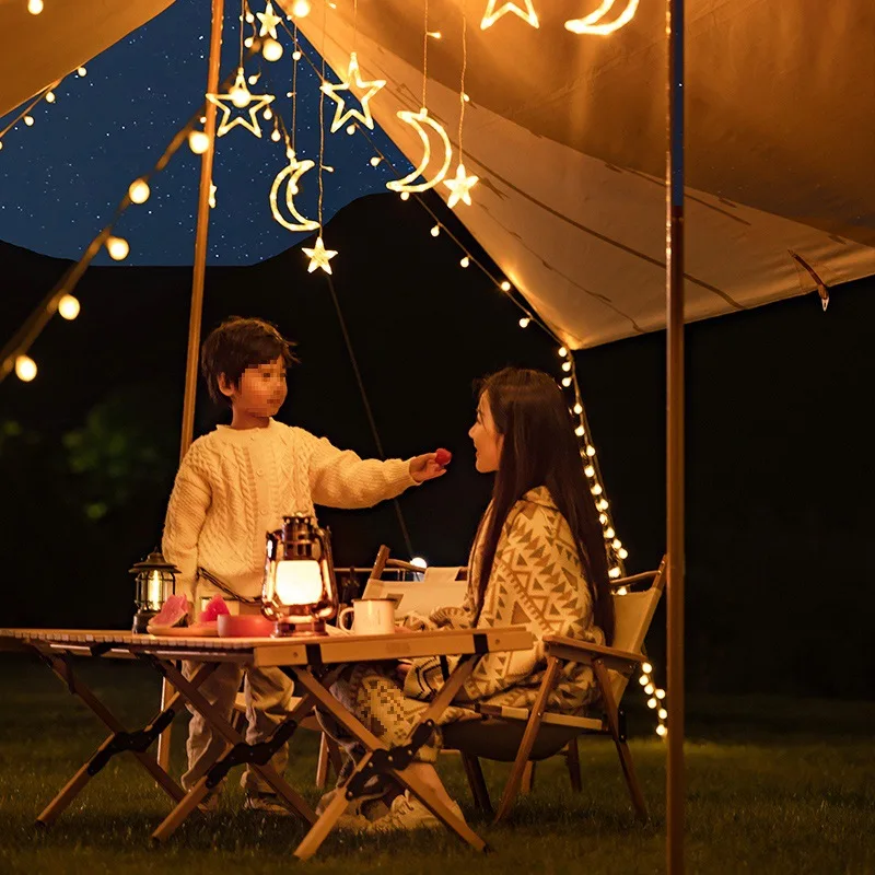 Outdoor Camping Atmosphere Light Illumination Light, Sky Curtain Light String with Tent Hanging Light, Extra Long Range Camping
Outdoor Camping Atmosphere Light Illumination Light, Sky Curtain Light String with Tent Hanging Light, Extra Long Range Camping