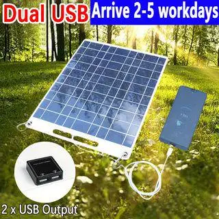 1Pc solar panel portable 5V dual USB quick access solar panel kit for outdoor emergency charging, hiking mobile phone charger
1Pc solar panel portable 5V dual USB quick access solar panel kit for outdoor emergency charging, hiking mobile phone charger