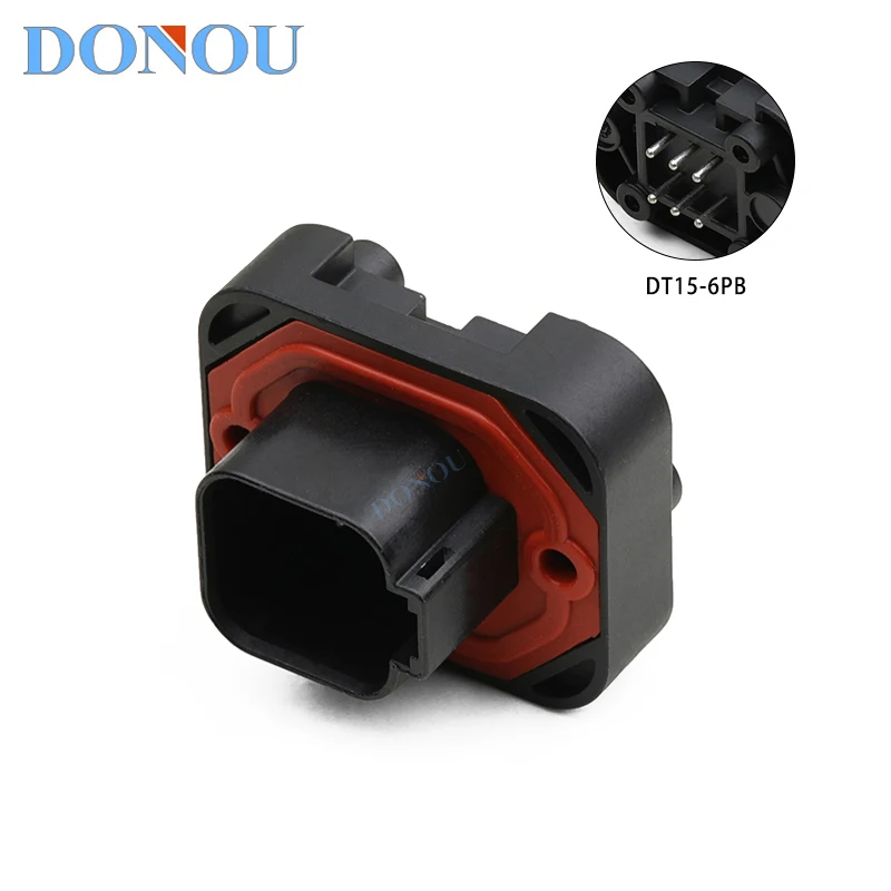 DT15-6PB Dechi type automotive waterproof connector, automotive circuit board PCB straight pin socket connector DT06-6S
DT15-6PB Dechi type automotive waterproof connector, automotive circuit board PCB straight pin socket connector DT06-6S