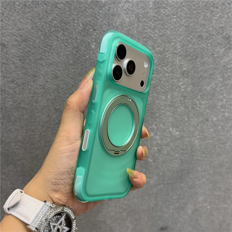 Original Airbag Rotating Magnetic Holder Case For iPhone 17Pro 16 16Pro 17Pro Max for Magsafe Matte Ripple Shockproof Hard Cover
Original Airbag Rotating Magnetic Holder Case For iPhone 17Pro 16 16Pro 17Pro Max for Magsafe Matte Ripple Shockproof Hard Cover