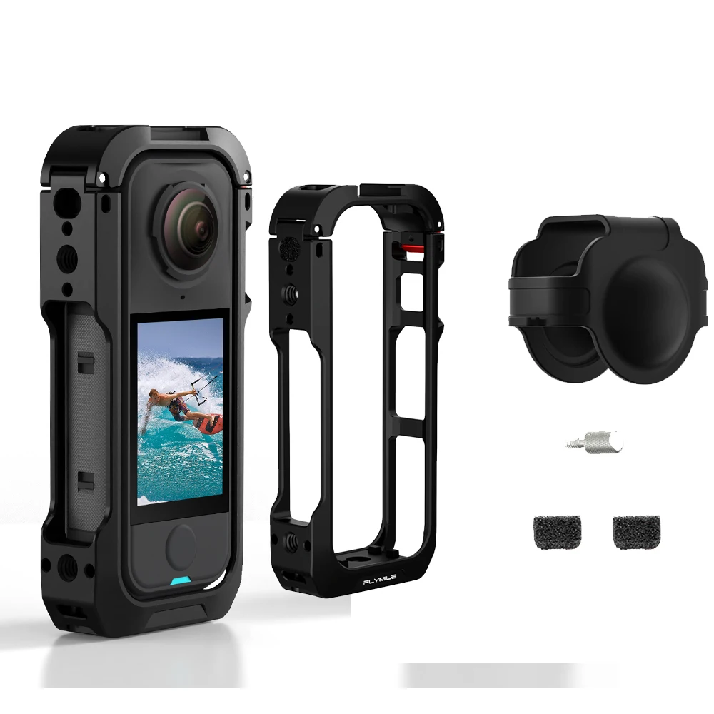 Клетка для камеры Insta360 X4 Air, алюминиевый защитный кейс с быстросъемным креплением, встроенными креплениями типа «холодная шпилька» и резьбой 1/4 дюйма
Клетка для камеры Insta360 X4 Air, алюминиевый защитный кейс с быстросъемным креплением, встроенными креплениями типа «холодная шпилька» и резьбой 1/4 дюйма