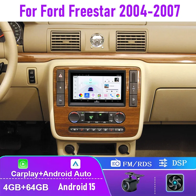 7" 4+64GB For Ford Freestar 2004-2007 Car Radio Wireless CarPlay Android Auto QLED Head Unit Canbus Steering Wheel Control
7" 4+64GB For Ford Freestar 2004-2007 Car Radio Wireless CarPlay Android Auto QLED Head Unit Canbus Steering Wheel Control