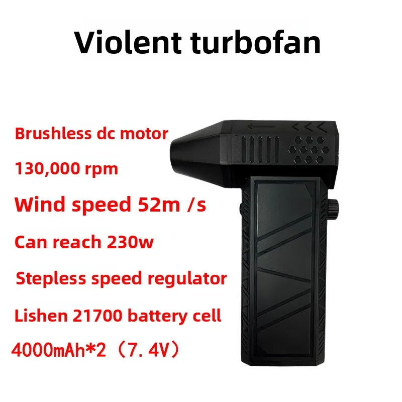Portable Handheld Turbo Air Blower Mini High RPM Brushless Fan Type-C Charging Air Duster Snow Leaf Cleaning Cooling Fan
Portable Handheld Turbo Air Blower Mini High RPM Brushless Fan Type-C Charging Air Duster Snow Leaf Cleaning Cooling Fan