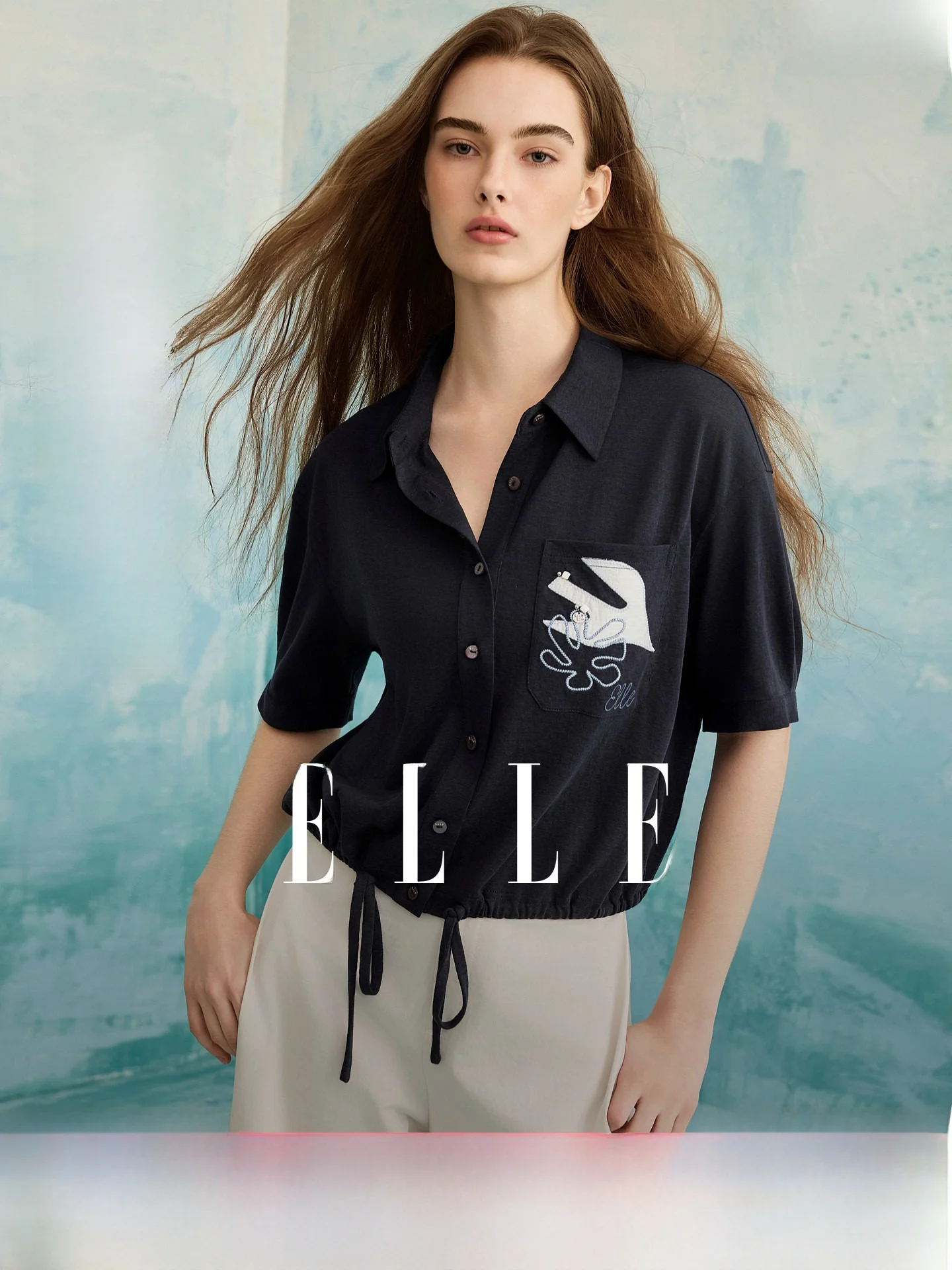 Elle Collaborative Short Sleeve Shirt Women's Top Summer New Design Sensation Linen Shirt Commute Style Loose Fit
Elle Collaborative Short Sleeve Shirt Women's Top Summer New Design Sensation Linen Shirt Commute Style Loose Fit