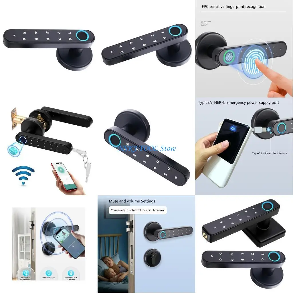 L8RC Intelligent Fingerprint Door Lock Biometric Bedroom Security Knob Easy Installation Biometric Fingerprint Door Knob
L8RC Intelligent Fingerprint Door Lock Biometric Bedroom Security Knob Easy Installation Biometric Fingerprint Door Knob