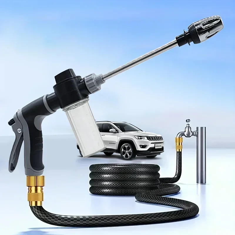 High-Pressure Car Washing Water Gun, External Cleaning Of RV, Foam Kettle Cleaning, Garden Water Hose Nozzle, Garden Shower,
High-Pressure Car Washing Water Gun, External Cleaning Of RV, Foam Kettle Cleaning, Garden Water Hose Nozzle, Garden Shower,