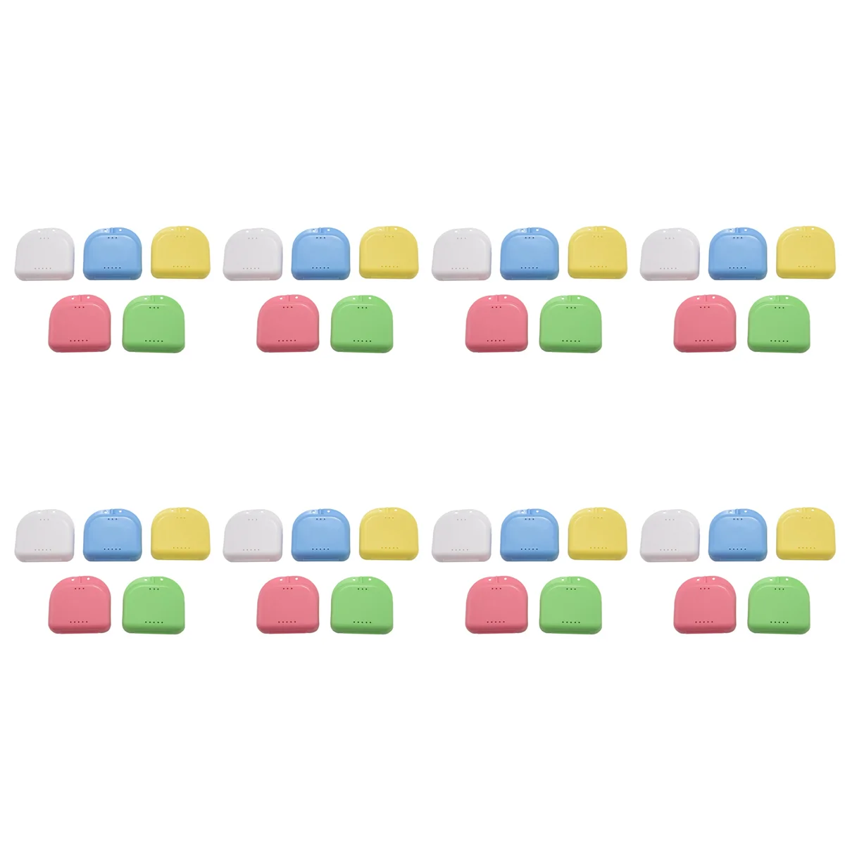 AB51 Retainer Case 40Pcs Mouth Guard Case Orthodontic Dental Retainer Box Denture Storage Container
AB51 Retainer Case 40Pcs Mouth Guard Case Orthodontic Dental Retainer Box Denture Storage Container