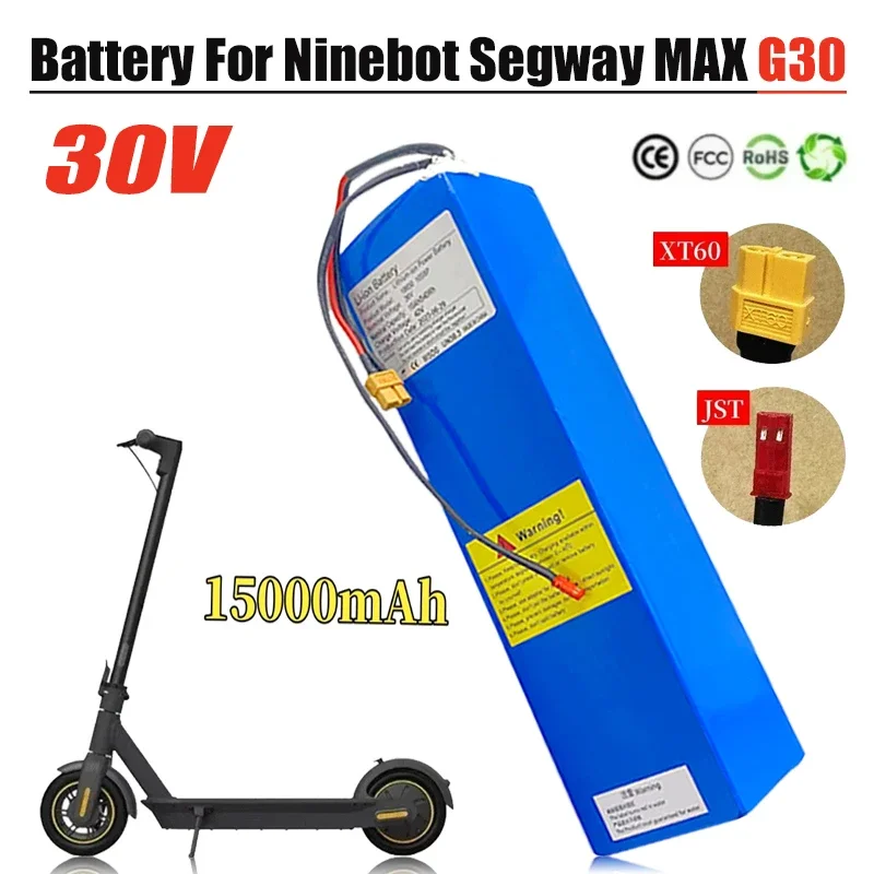 36V 15000mAh for Segway Ninebot MAX G30 Electric Scooter Special Battery pack 18650 540wH Li-ion Batteries
36V 15000mAh for Segway Ninebot MAX G30 Electric Scooter Special Battery pack 18650 540wH Li-ion Batteries
