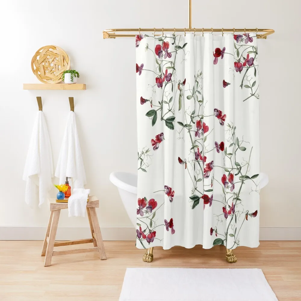 SweetPea Botanical Shower Curtain Accessories For Shower And Services Waterproof Fabric Shower Curtain
SweetPea Botanical Shower Curtain Accessories For Shower And Services Waterproof Fabric Shower Curtain