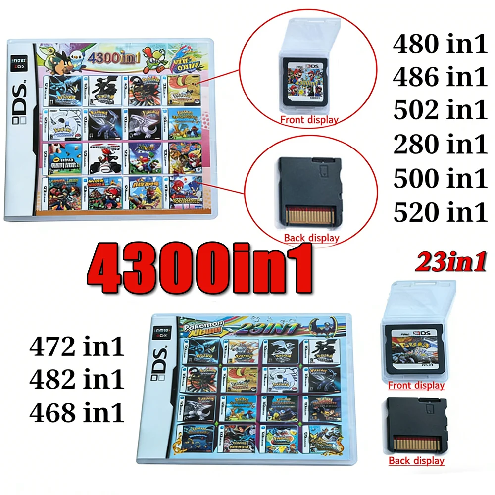 DS Pokemon Game Card Pack DS US European Version Multi in One V2 New Version DS Game Card Box
DS Pokemon Game Card Pack DS US European Version Multi in One V2 New Version DS Game Card Box