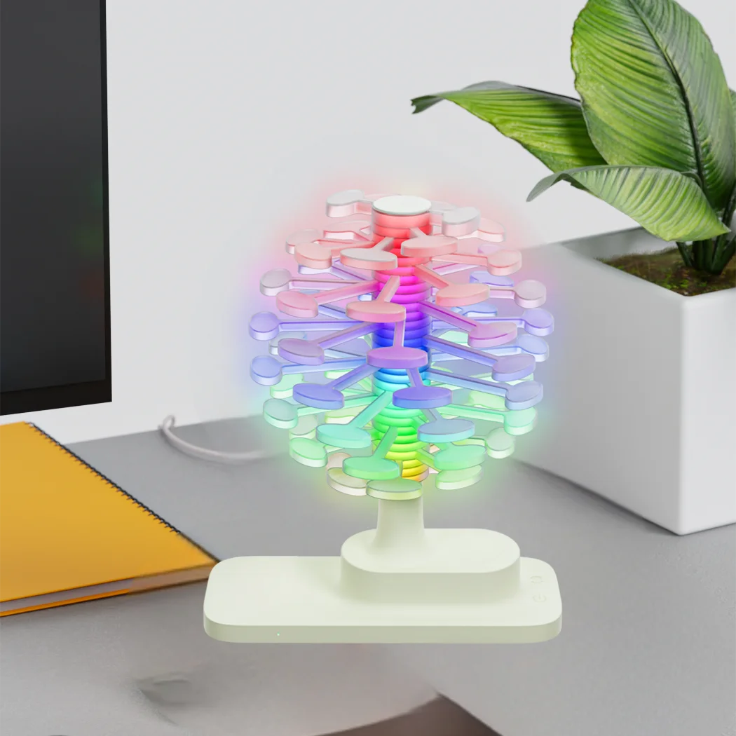 RGB Colorful Spiral Tree-Shaped Table Lamp, Smooth Rotation, Touch Control, 360° Rotatable Lighting, Indoor Ambience Decoration
RGB Colorful Spiral Tree-Shaped Table Lamp, Smooth Rotation, Touch Control, 360° Rotatable Lighting, Indoor Ambience Decoration