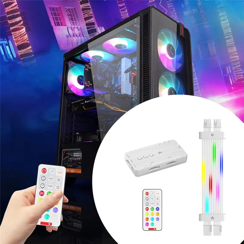 SB-8Pin ARGB Graphics Card Power Supply Cable RGB Power Extension Cable RGB PSU Cable For 30XX 40XX Graphics Cards B
SB-8Pin ARGB Graphics Card Power Supply Cable RGB Power Extension Cable RGB PSU Cable For 30XX 40XX Graphics Cards B