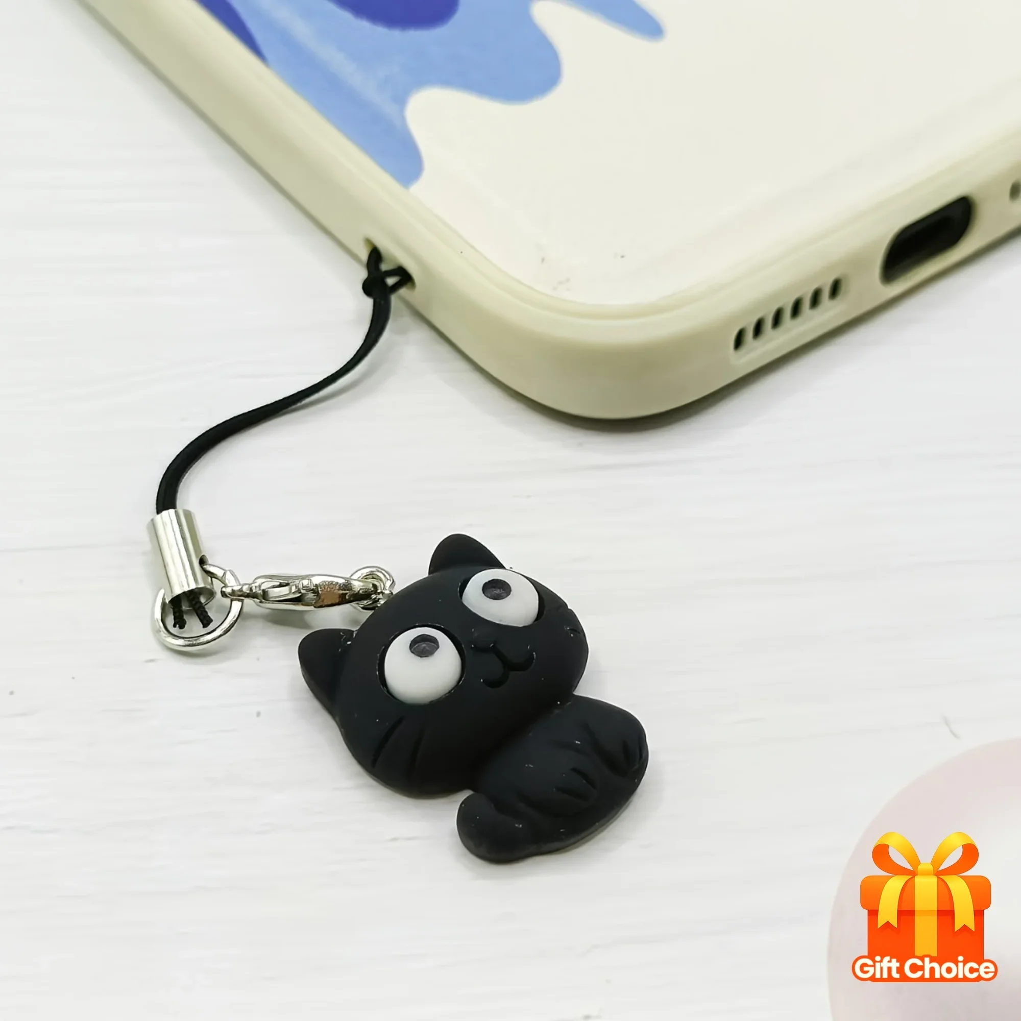 1 Cute Cat Phone Lanyard Pendant, Featuring a Cute Black and White Cat Design, Suitable for Phone Cases, Bags, and Earphone Cases, Is an Ideal Gift for Friends and Family, a Lovely Accessory
1 Cute Cat Phone Lanyard Pendant, Featuring a Cute Black and White Cat Design, Suitable for Phone Cases, Bags, and Earphone Cases, Is an Ideal Gift for Friends and Family, a Lovely Accessory