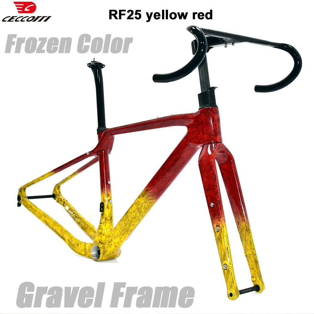 Frozen Color Gravel Frame Disc Brake Bicycle Frameset Full Hidden Cable Carbon Frame
Frozen Color Gravel Frame Disc Brake Bicycle Frameset Full Hidden Cable Carbon Frame