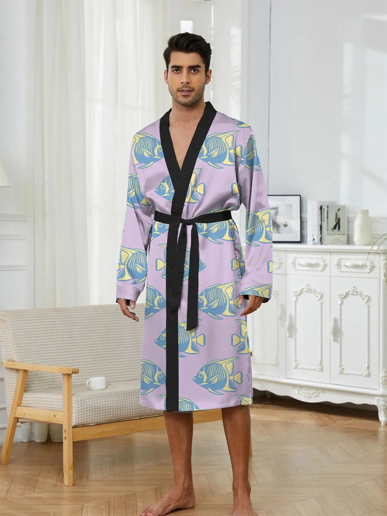 1pcs Men's Robes 2026 Spring/Summer Breathable robe 3D Printed Graphic Robe man Sleepwear dressing gown Men's bathrobe
1pcs Men's Robes 2026 Spring/Summer Breathable robe 3D Printed Graphic Robe man Sleepwear dressing gown Men's bathrobe