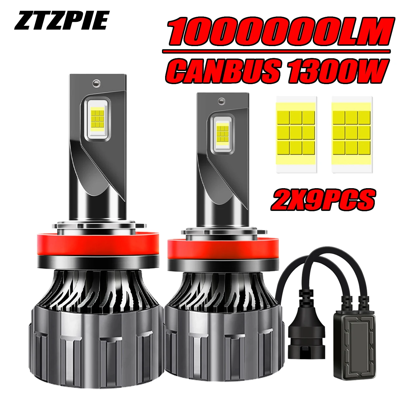 ZTZPIE 1300 Вт Высокая мощность Top H7 H4 Светодиодные автомобильные фары 6500K Canbus HB3 HB4 9005 9006 H1 H11 Свет 9575 CSP Автоматическая противотуманная фара
ZTZPIE 1300 Вт Высокая мощность Top H7 H4 Светодиодные автомобильные фары 6500K Canbus HB3 HB4 9005 9006 H1 H11 Свет 9575 CSP Автоматическая противотуманная фара