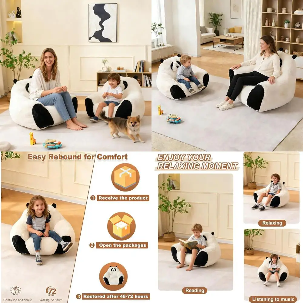 Adult & Kids Dual-Memory Foam Bean Bag Chair with Back Support, Comfortable Reading Nook for Bedroom or Living Room, Beige
Adult & Kids Dual-Memory Foam Bean Bag Chair with Back Support, Comfortable Reading Nook for Bedroom or Living Room, Beige
